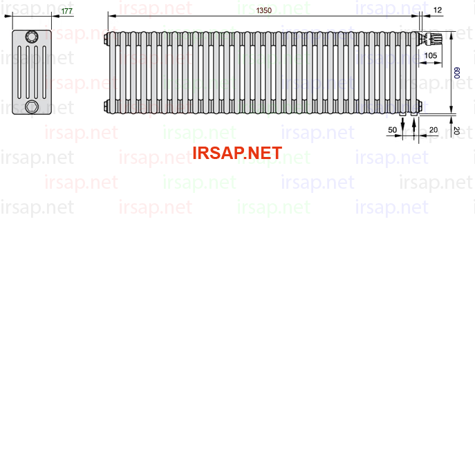 Радиатор IRSAP Tesi 50600/30 T25 CL 01